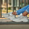 Scarpe sportive da donna 6015 bianco perla combinato