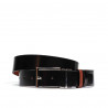 Cintura uomo 36b nero+marrone pressato (bicolore)