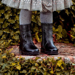 Stivaletti per bambini piccoli 100c nero lifestyle
