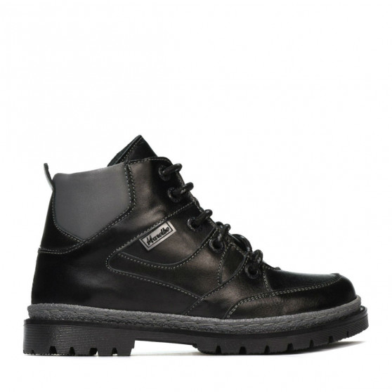 Stivaletti bambini 3017 nero+grigio