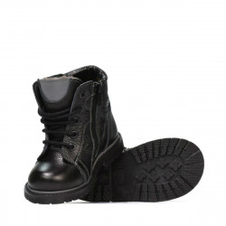 Stivaletti per bambini piccoli 102c nero combinato