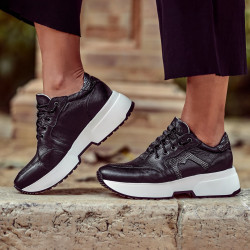 Scarpe sportive da donna 6019 nero combinato