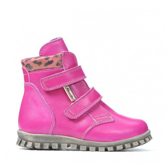Stivaletti bimba piccoli 32c rosa+tigrato