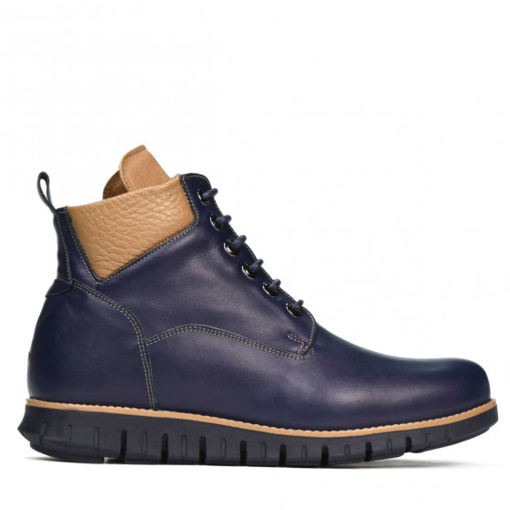 Stivaletti uomo 4108 indaco+marrone