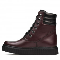 Scarpe donna 3343 bordeaux combinato