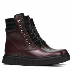 Scarpe donna 3343 bordeaux combinato
