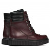 Scarpe donna 3343 bordeaux combinato