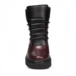 Scarpe donna 3343 bordeaux combinato