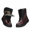 Scarpe donna 3343 bordeaux combinato
