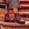 Scarpe donna 3343 bordeaux combinato