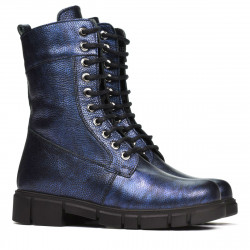 Stivali donna 3337-1 indaco perlato