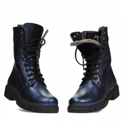 Stivali donna 3337-1 indaco perlato