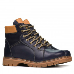 Stivaletti adolescenti 439-1 indaco+marrone
