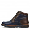 Stivaletti uomo 497 indaco+marrone
