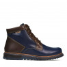 Stivaletti uomo 497 indaco+marrone