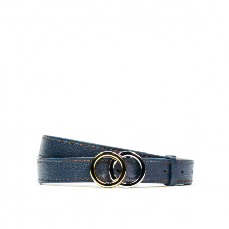 Cintura donna 14cm biz blu