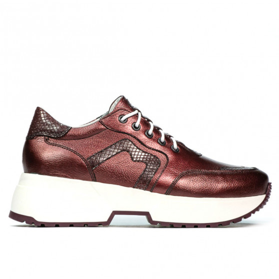 Scarpe sportive donna 6019 bordeaux perlato combinato