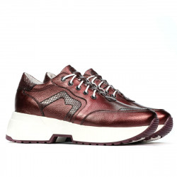 Scarpe sportive donna 6019 bordeaux perlato combinato