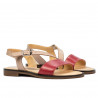 Sandali donna 5070 rosso+pudra