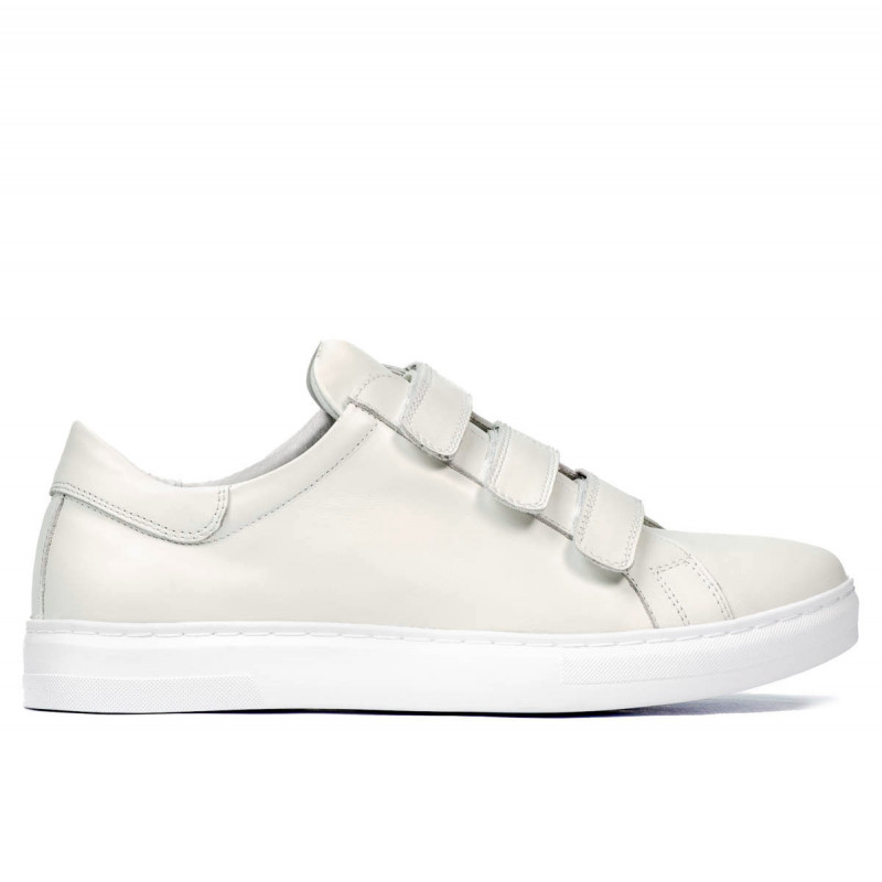 Scarpe sportive uomo 893sc bianche con velcro