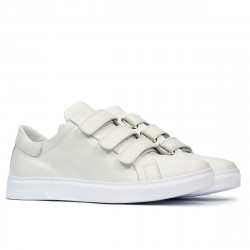 Scarpe sportive uomo 893sc bianche con velcro