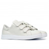 Scarpe sportive uomo 893sc bianche con velcro