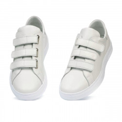 Scarpe sportive uomo 893sc bianche con velcro