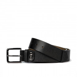Cintura uomo 41b nero pressato