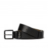 Cintura uomo 41b nero pressato