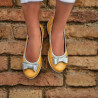 Scarpe per bambini 174 giallo perla combinato
