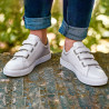 Scarpe sportive uomo 893sc bianche con velcro