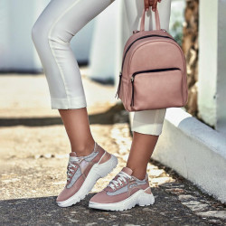 Scarpe sportive donna 6015 cipria perlato combinato