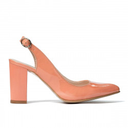 Sandali donna 1281 vernice salmone