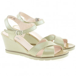 Sandali donna 5007 vernice beige