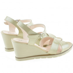 Sandali donna 5007 vernice beige