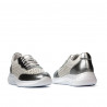 Scarpe sportive donna 6024 argento+bianco