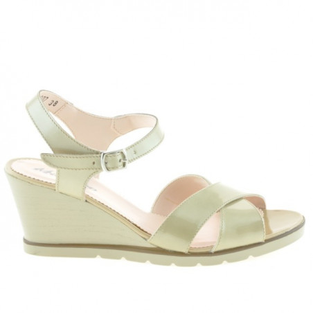 Sandali donna 5007 vernice beige