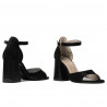 Sandali donna 1280 nero antilope
