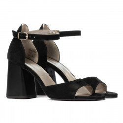 Sandali donna 1280 nero antilope