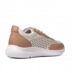 Scarpe sportive da donna 6024 cipria+bianco