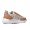 Scarpe sportive da donna 6024 cipria+bianco