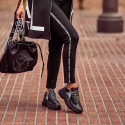 Scarpe sportive donna 6015 nero combinato