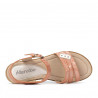Sandali donna 5067 rosa perla combinati