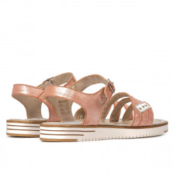 Sandali donna 5067 rosa perla combinati