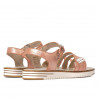 Sandali donna 5067 rosa perla combinati