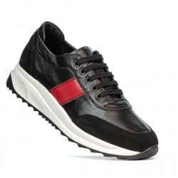 Scarpe sportive donna 6030 nero+rosso