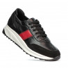 Scarpe sportive donna 6030 nero+rosso
