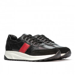 Scarpe sportive donna 6030 nero+rosso