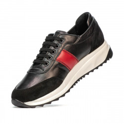 Scarpe sportive donna 6030 nero+rosso