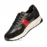 Scarpe sportive donna 6030 nero+rosso
